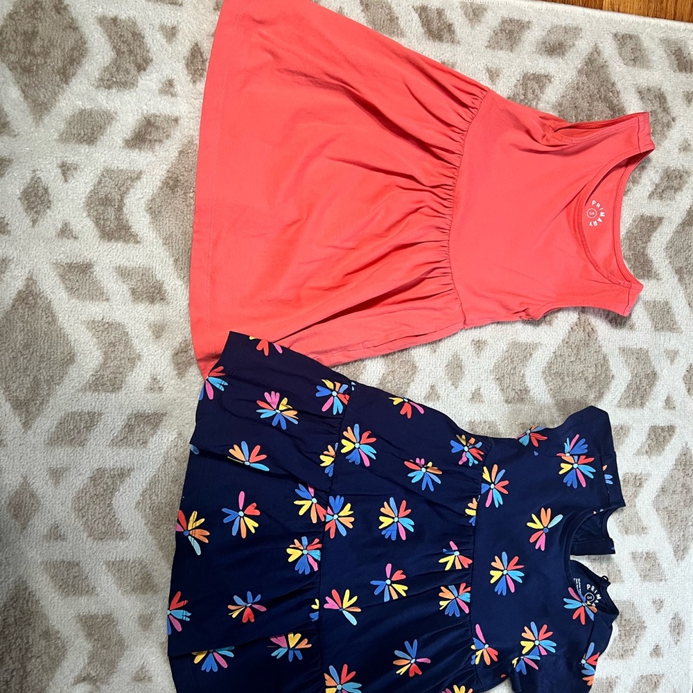 Two Primary size 3T dresses